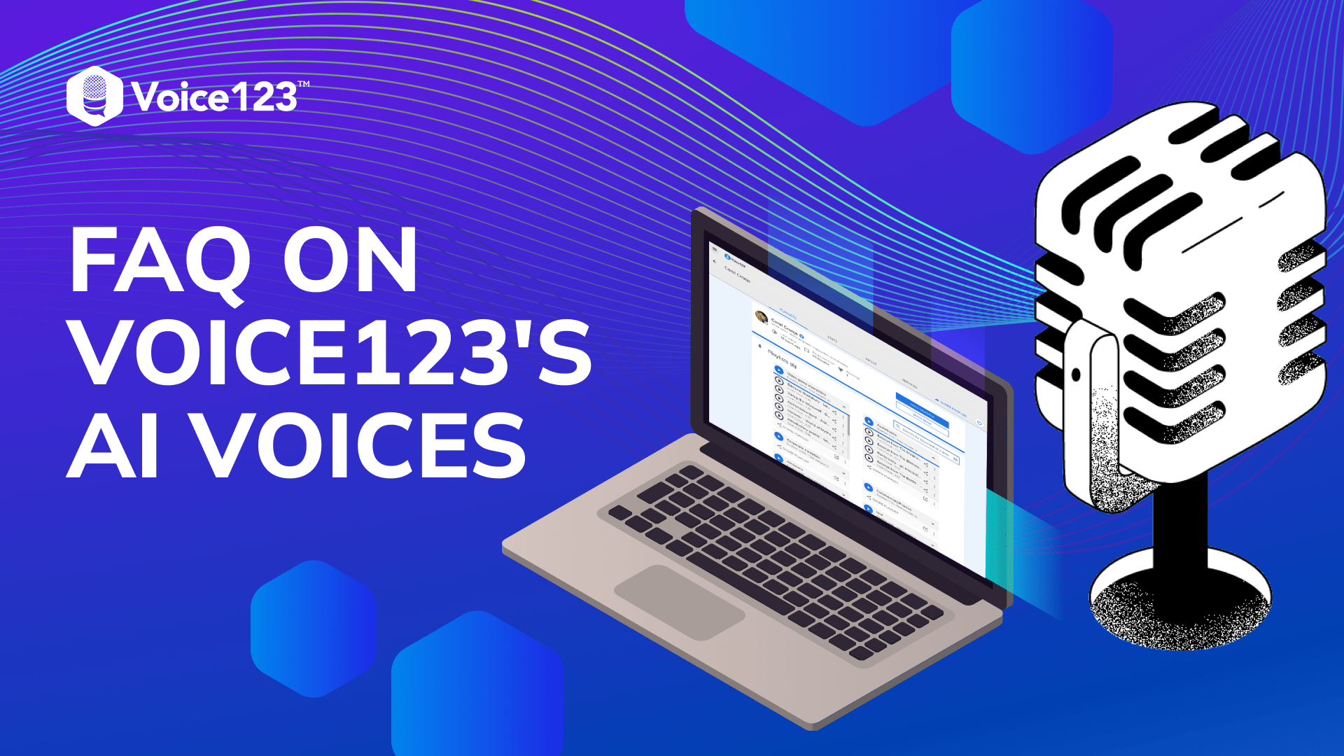 FAQ's on Voice123's AI voices