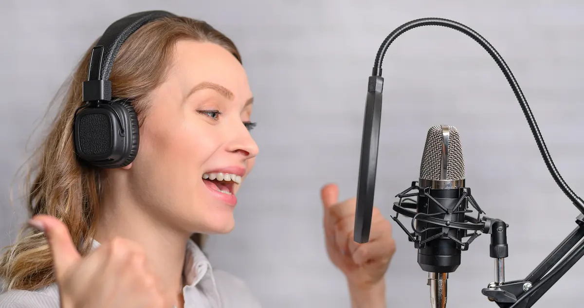 image of female voice actor